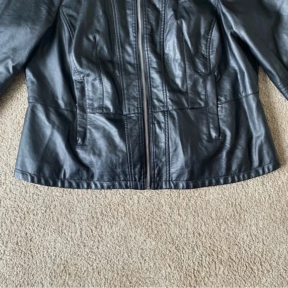 Jou Jou Faux Leather Jacket - Picture 3 of 16